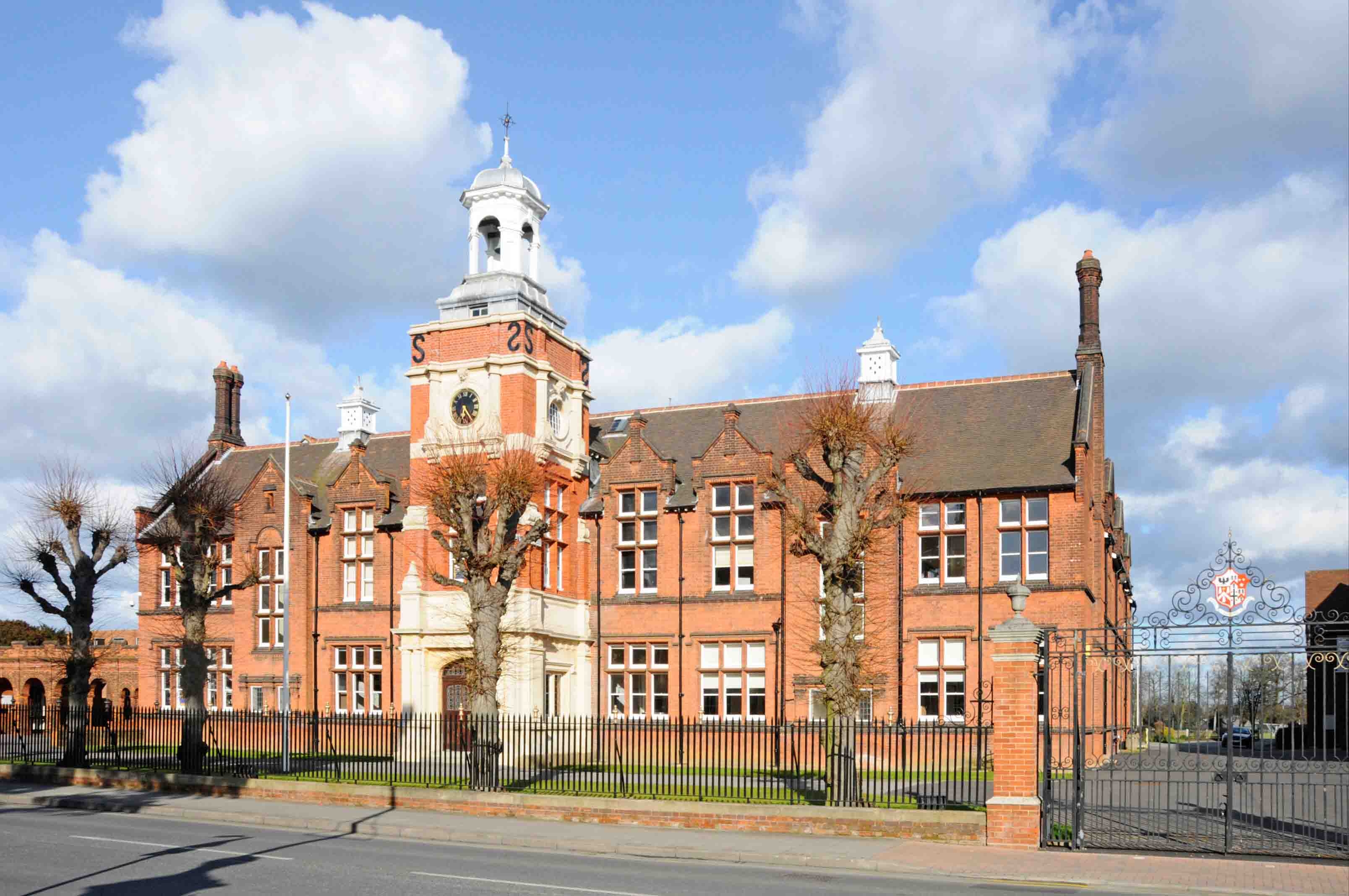 A beautiful British independent school building set within the school grounds and playing fields.
