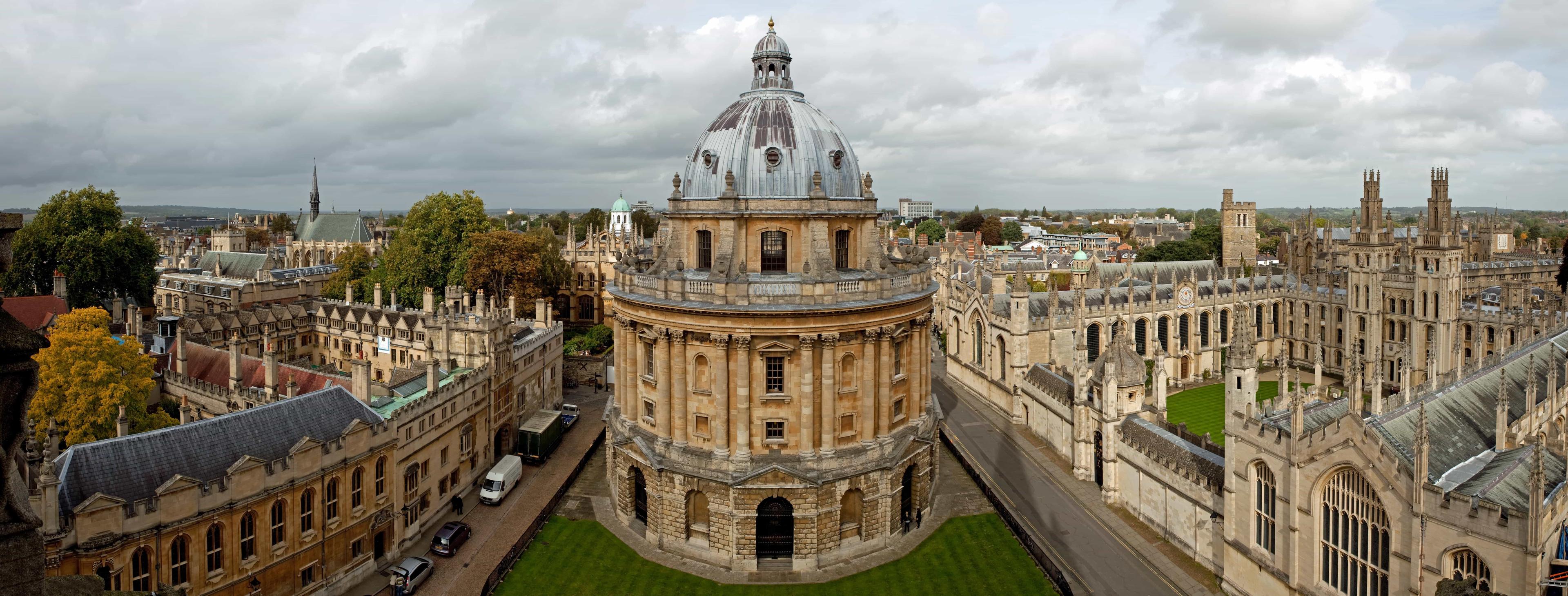 A grand UK university building in Oxford - Radcliffe Camera is an iconoic library of the University of Oxford.